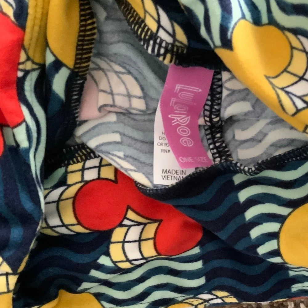 LuLaRoe Mickey Leggings One Size - Picture 3 of 3